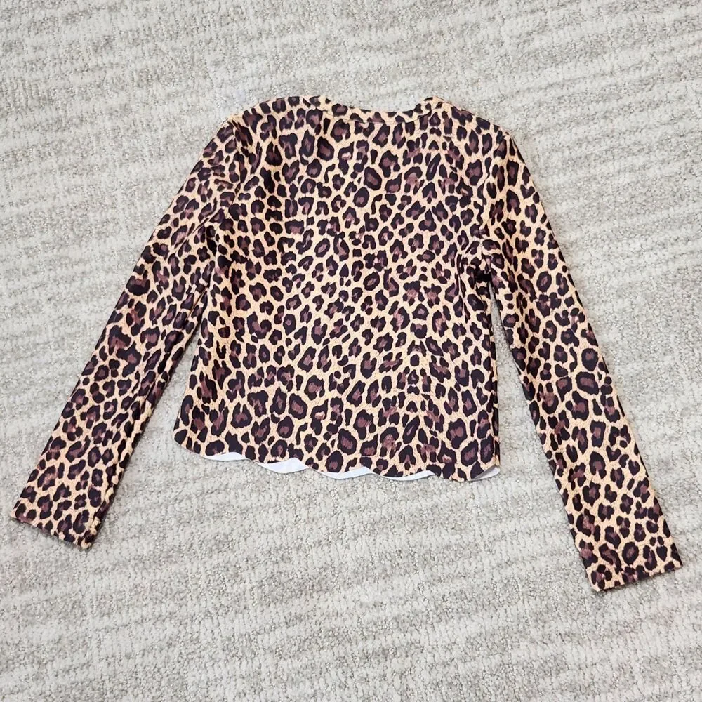COVER girls animal print long sleeve rash guard size XS 2-3T